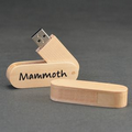 Tahoe - Swivel wood flash drive - 4GB